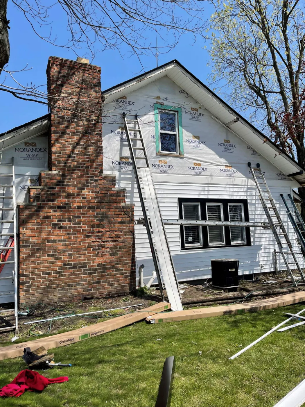 Storm damage documentation on a Imperial Hills commercial building